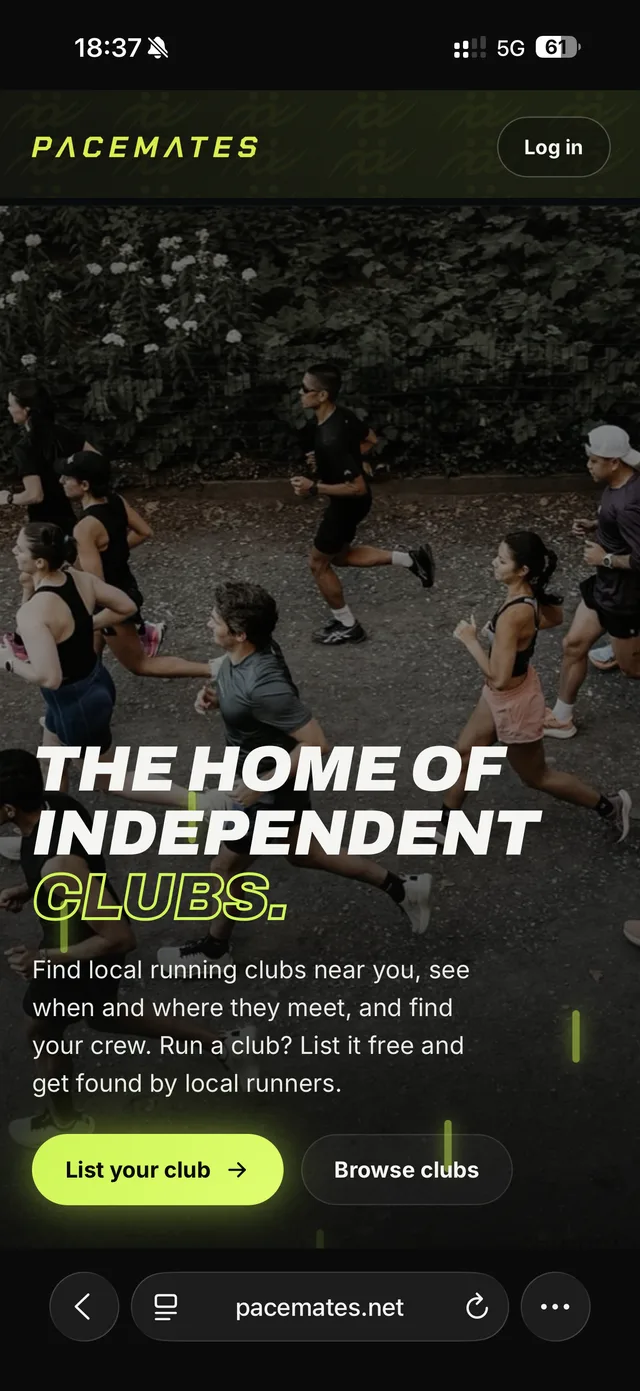 Pacemates — the home of independent running clubs